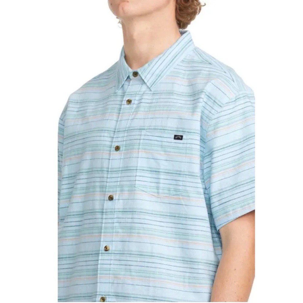 BILLABONG ALL DAY STRIPE COTTON SHIRT ♠️NEW WITH TAGS!♣️ - Picture 4 of 6